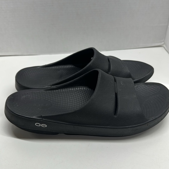 Oofos ooahhh Sandal Slides Slip On Orthopedic Shoes Black Men's Size 12 - Picture 3 of 8